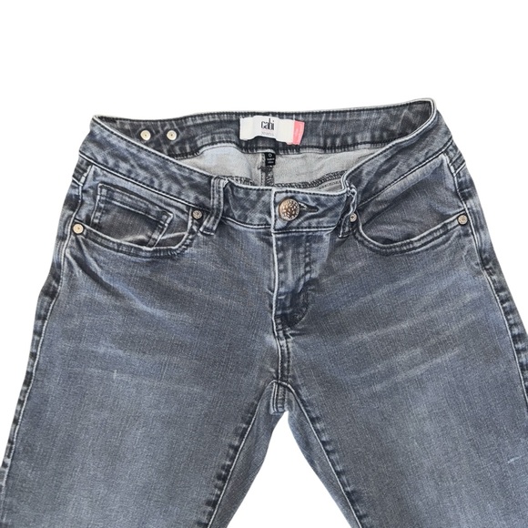CAbi Gray Slim Boyfriend Celeste Stretch Denim Jeans 3191 - Picture 3 of 12